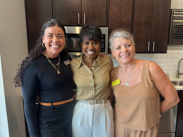 Tiffany Dearman with clients